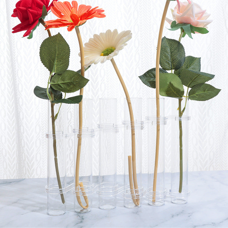 Instagram test tubes, transparent glass hydroponic vases