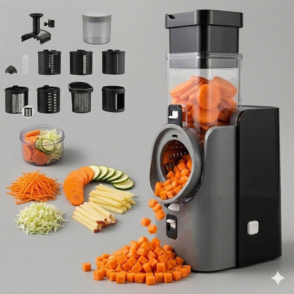 Household Multifunctional Electric Vegetable Cutter/Slicer/Dicer
